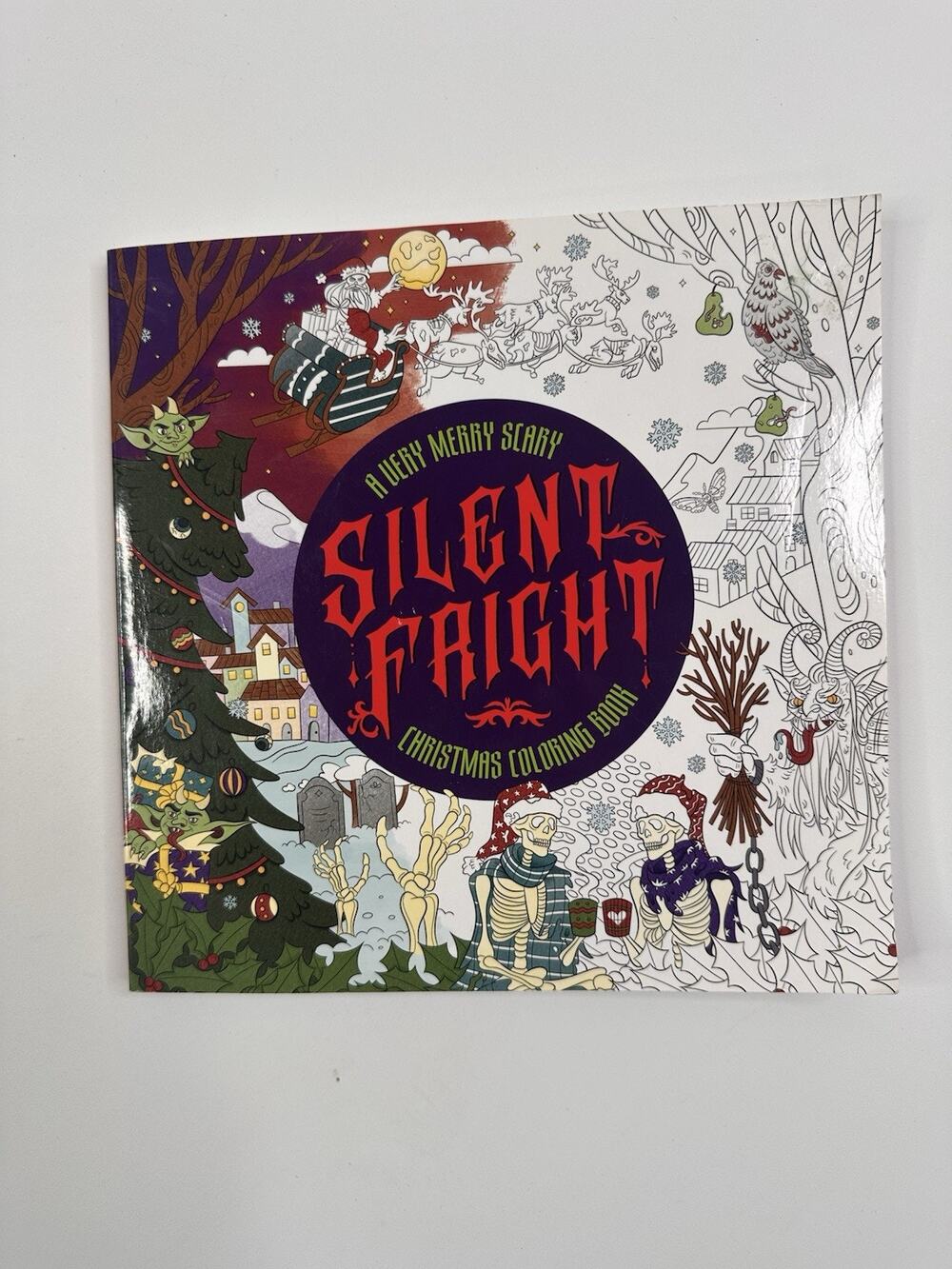 Silent Fright: A Very Merry Scary Christmas Coloring Book (paperback)